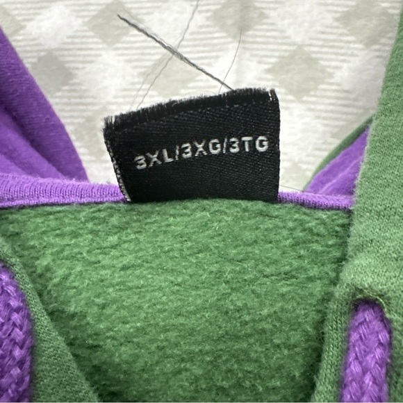 My Hero Academia Mens Hoodie Green Long Sleeves Graphic Back Full Zip Size 3XL - Picture 4 of 7